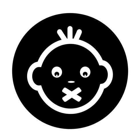 Baby Face Icon vector