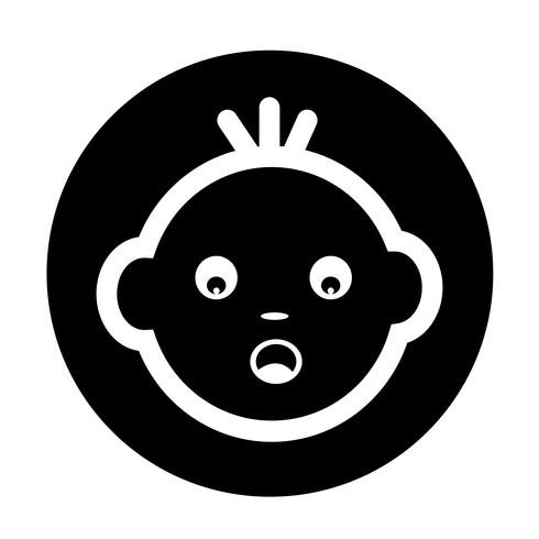 Baby Face Icon vector