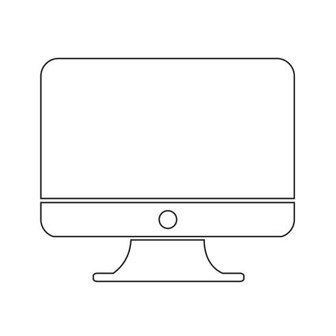 Desktop Computer Icon vector