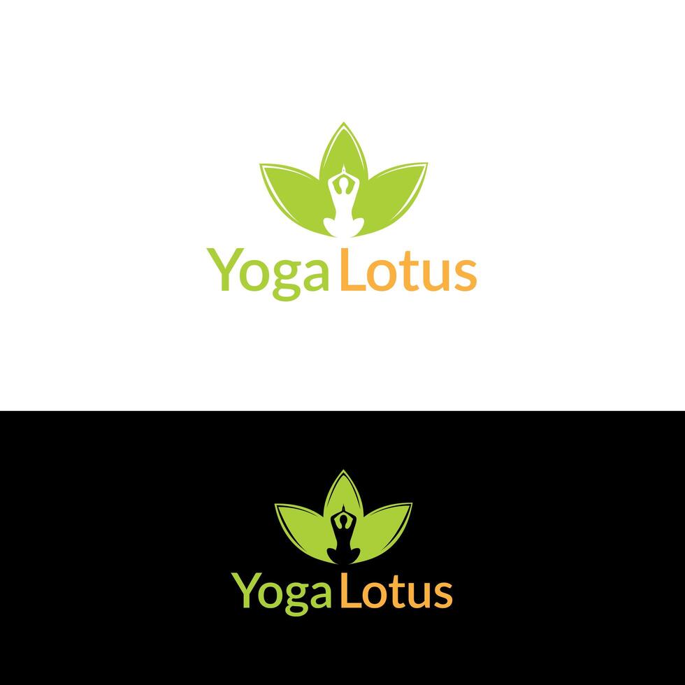 Diseño de logotipo de yoga vector