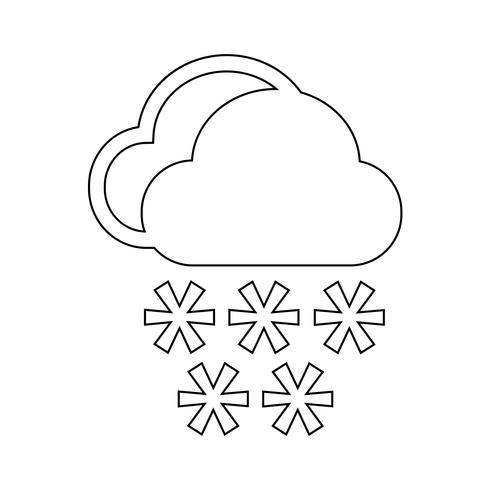 Cloud rain icon vector