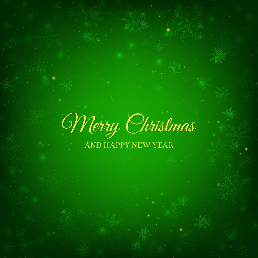 Green Christmas background vector