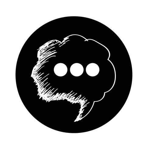 Speech Bubble icon vector