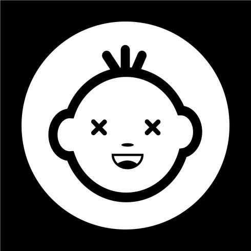 Baby Face Icon vector