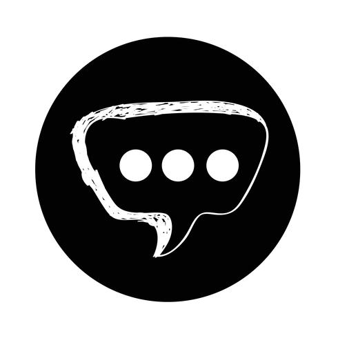 Speech Bubble icon vector