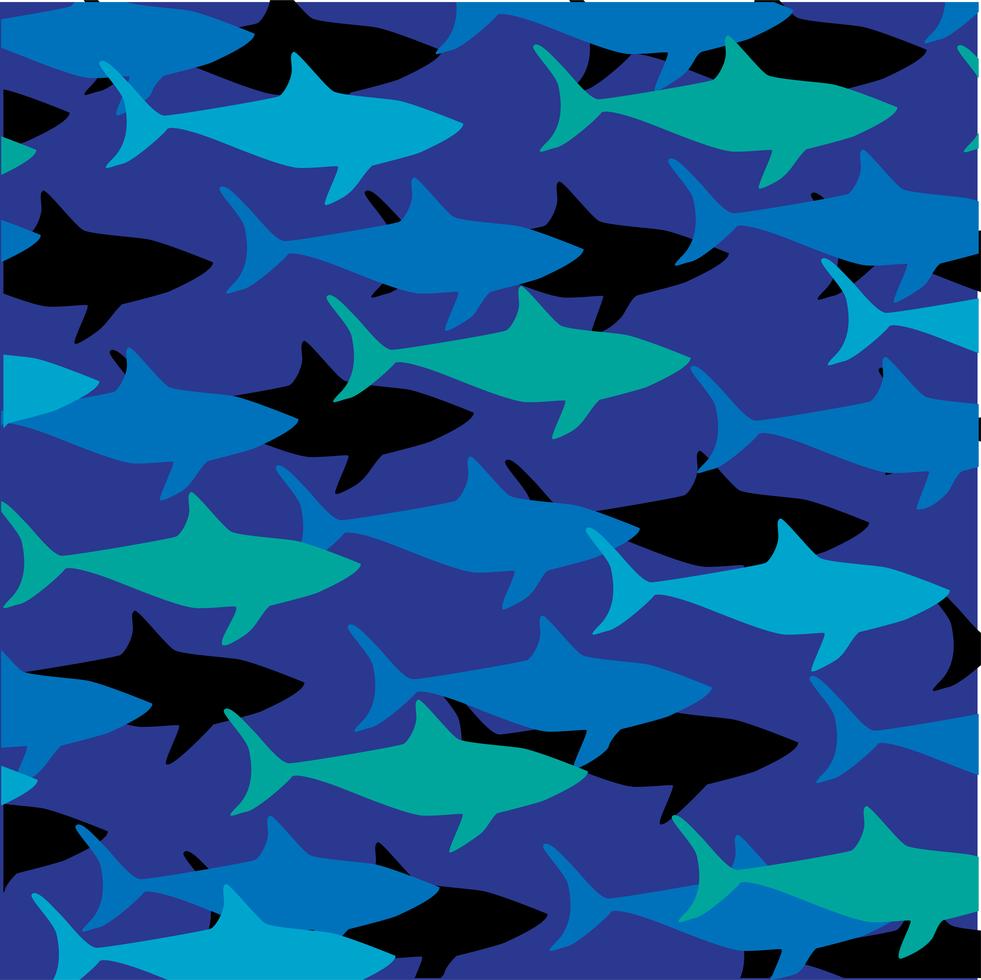 layered Shark pattern on blue background 569979 Vector Art at Vecteezy