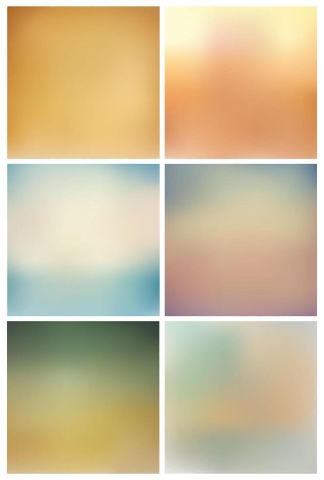 Vintage Blurred Backgrounds Set vector