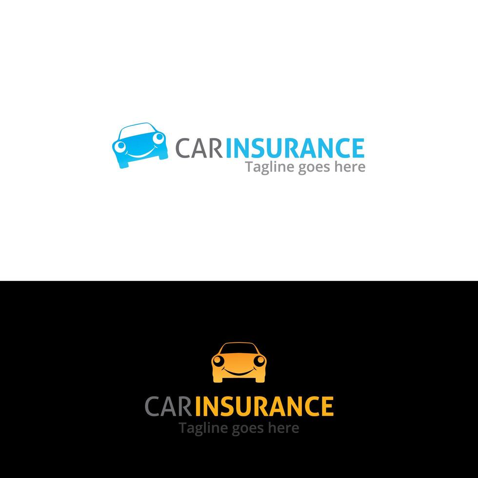 Car insurance logo design vector