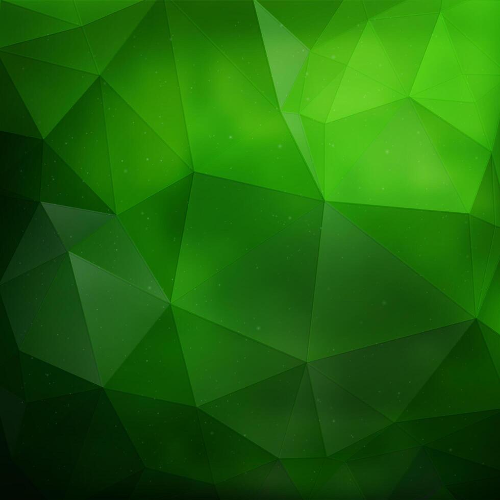 Green geometric background vector