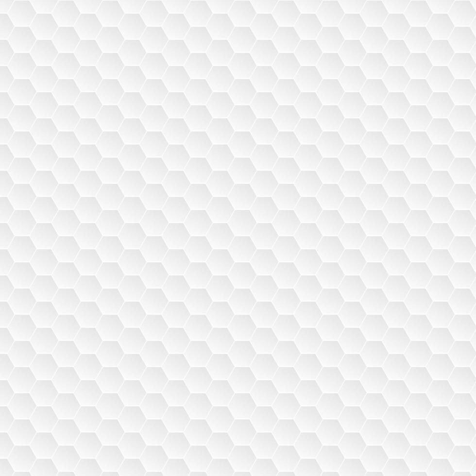 Hexagonal white pattern vector