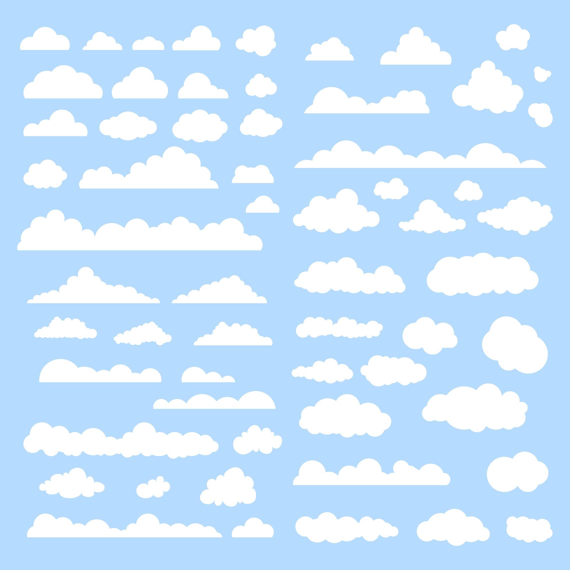 Clouds vector set 570090 Vector Art at Vecteezy