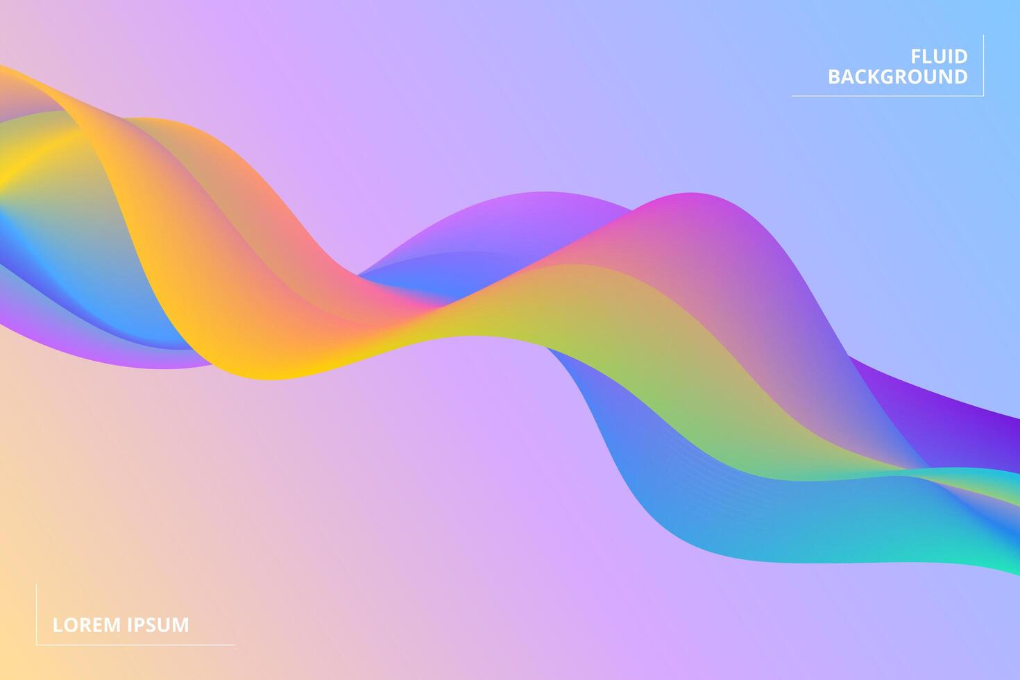 Colorful geometric background. Fluid shapes composition vector
