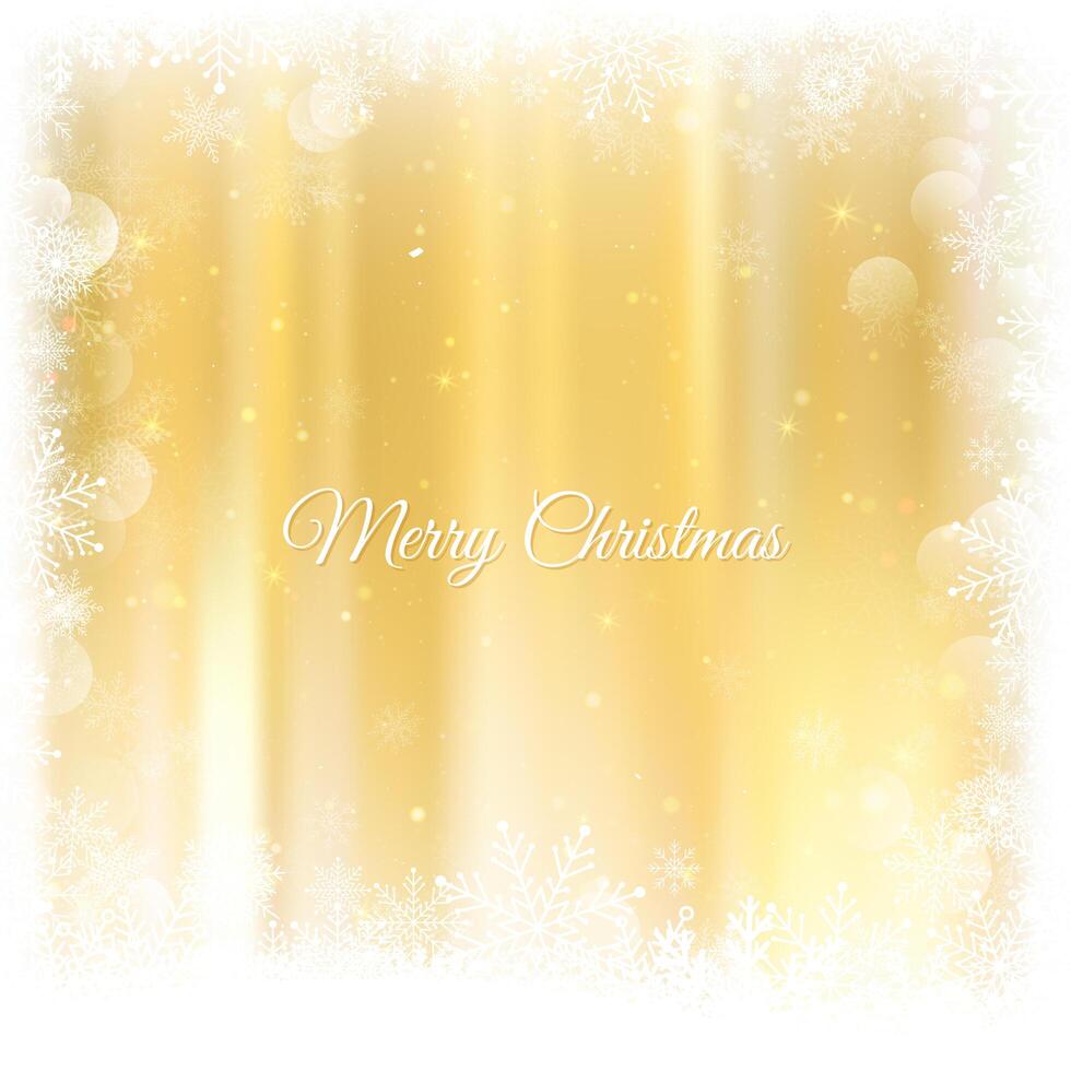 Gold Christmas background. Xmas glowing Golden Background and lights. Gold Holiday New year Abstract Glitter Defocused Background With Blinking Stars and sparks. Blurred Bokeh. vector