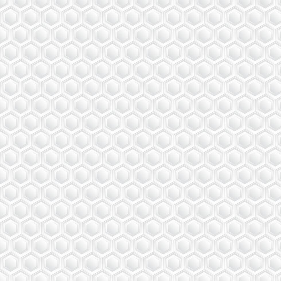 White honeycomb background. Paper art pattern vector