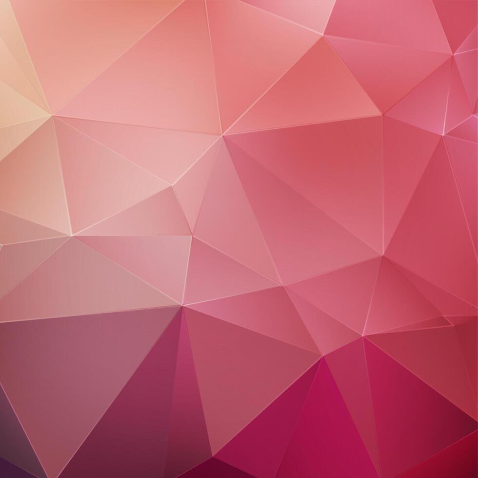 Pink crystal geometric background vector