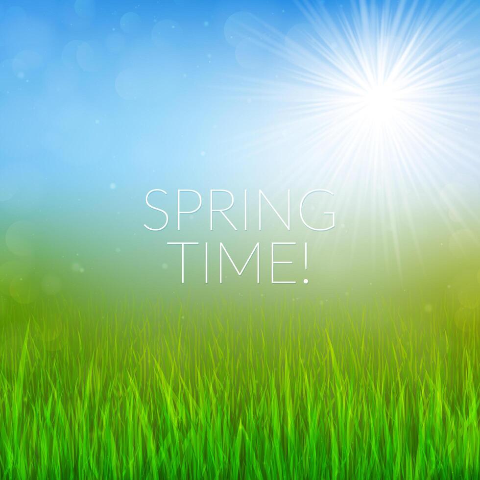 Bokeh spring background