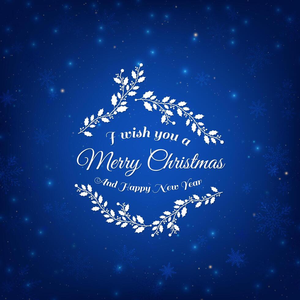 Blue Christmas background vector