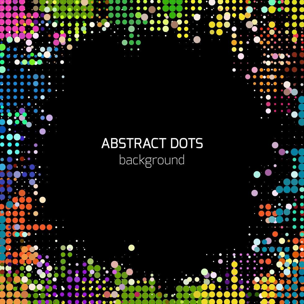 Colorful dots background vector