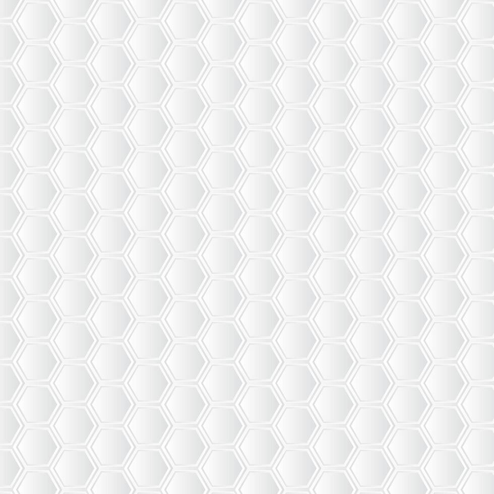 White honeycomb background. Paper art pattern vector