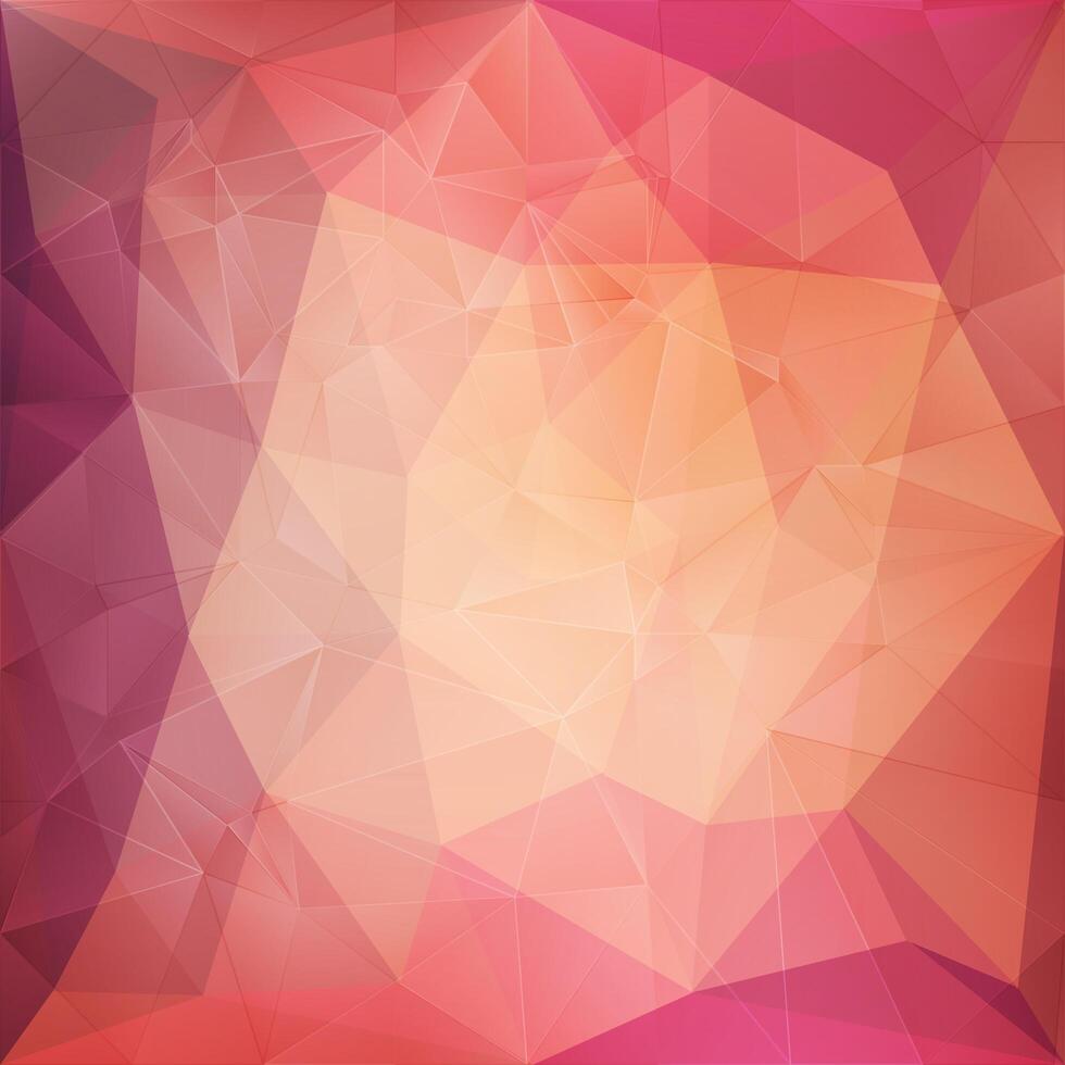 Pink crystal geometric background vector