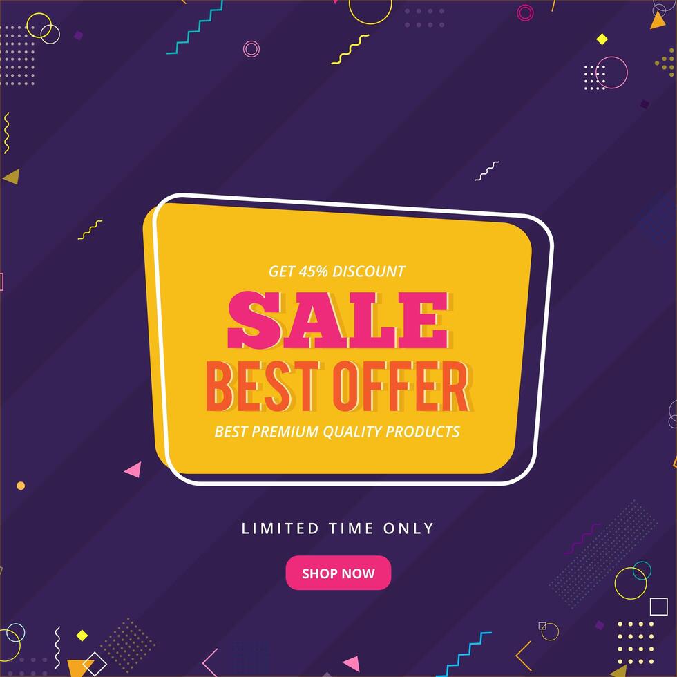 Sale banner template design, Big sale special offer. end of season special offer banner vector