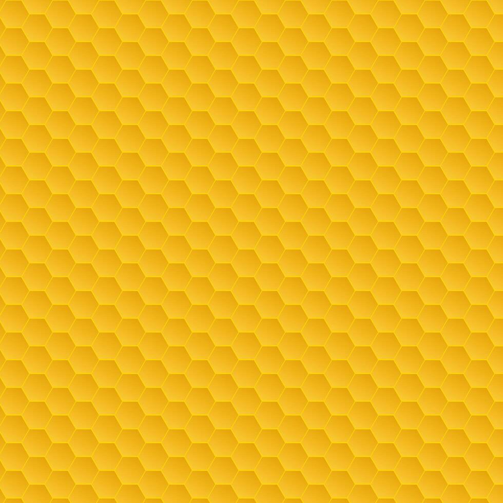 Yellow honeycomb pattern vector