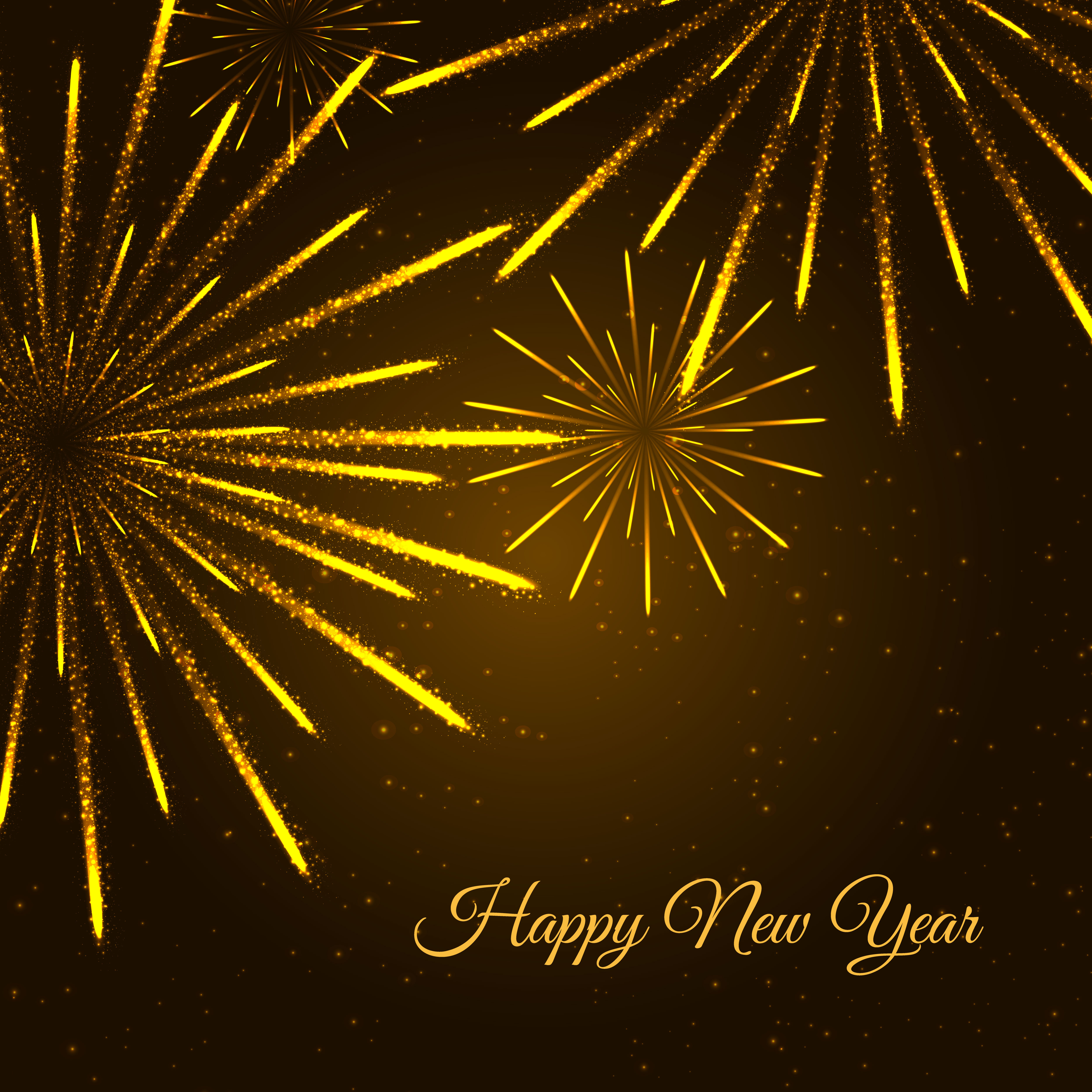 Happy New Year Fireworks Illustration 570405 Vector Art at Vecteezy