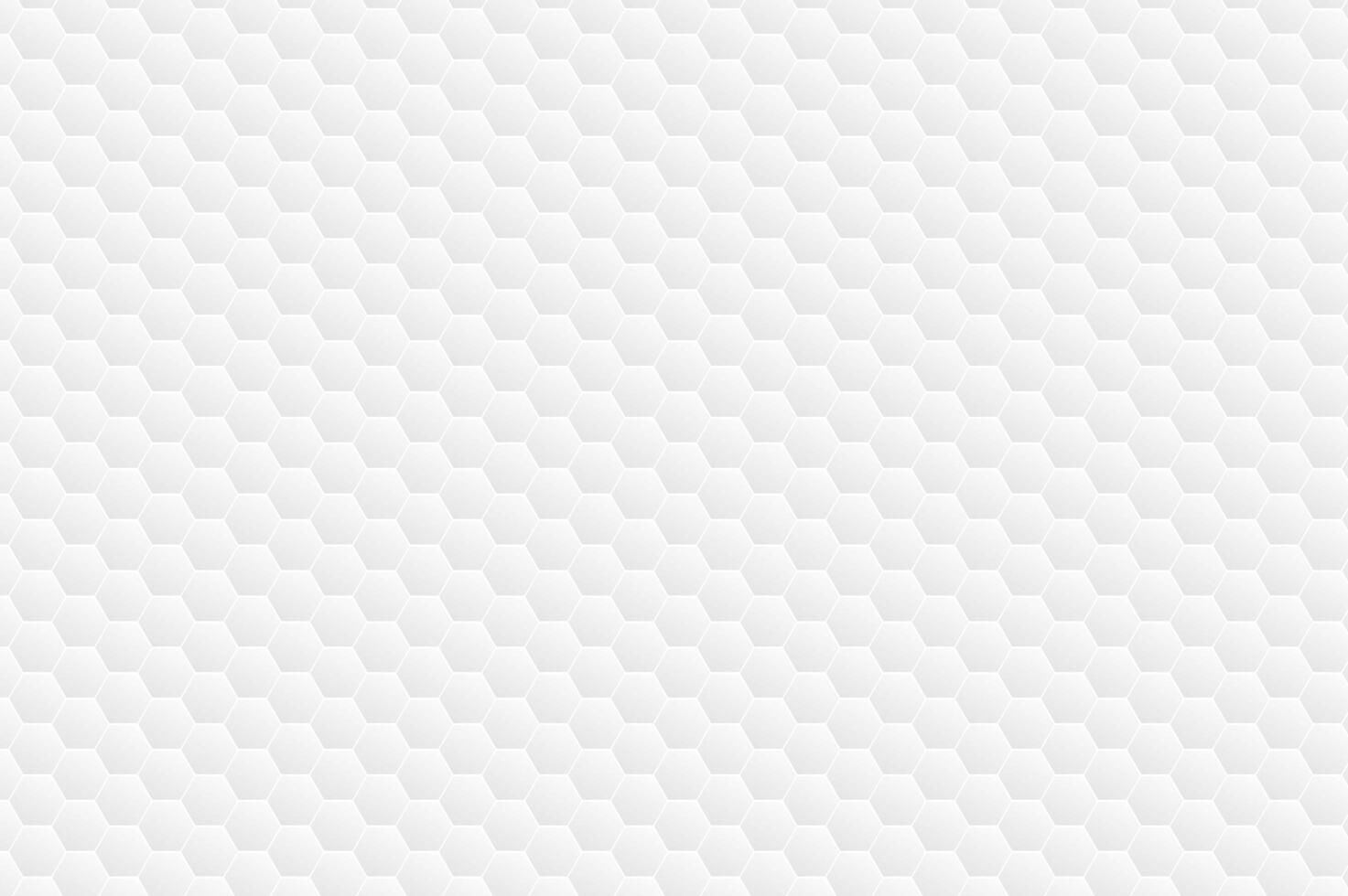 Hexagonal white pattern vector