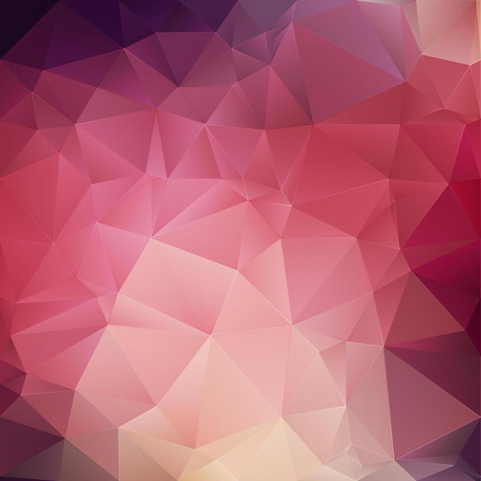 Pink crystal geometric background vector