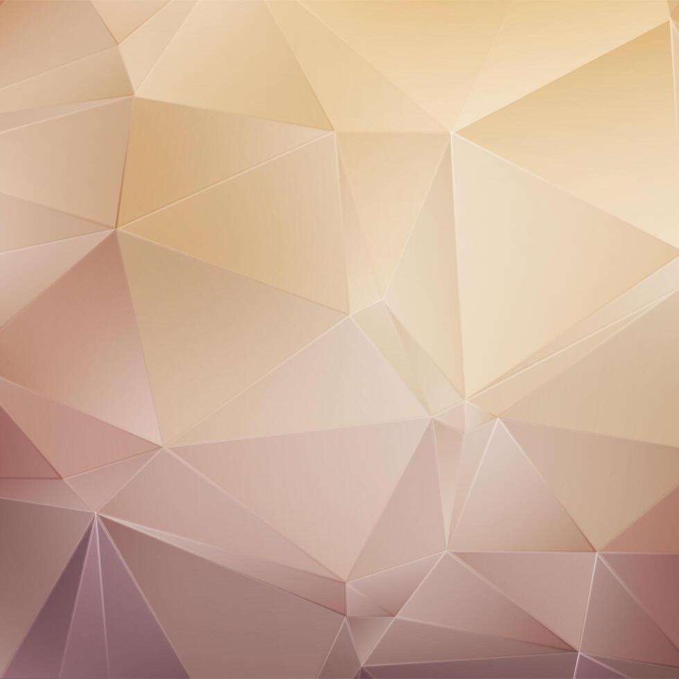 Gold abstract polygonal background vector