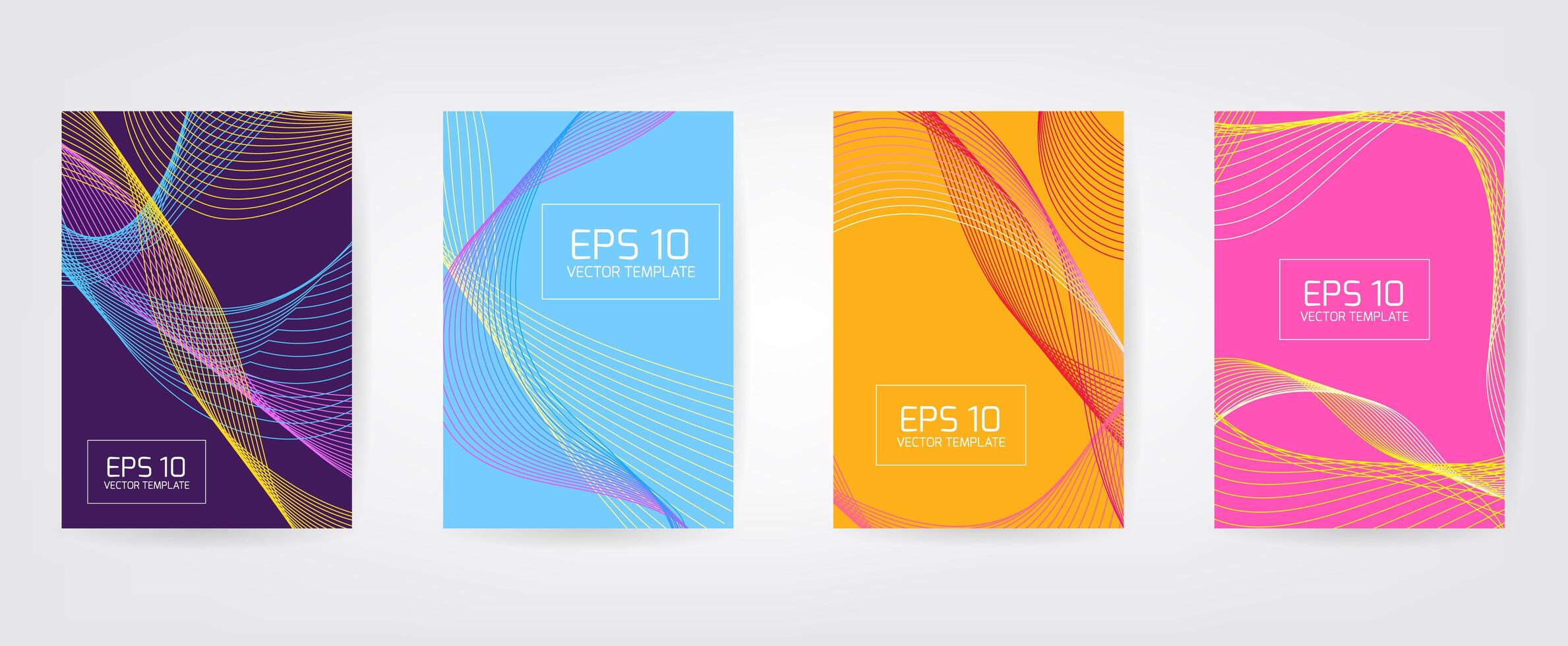 Minimal Vector covers design. Cool halftone gradients. Future Poster template.