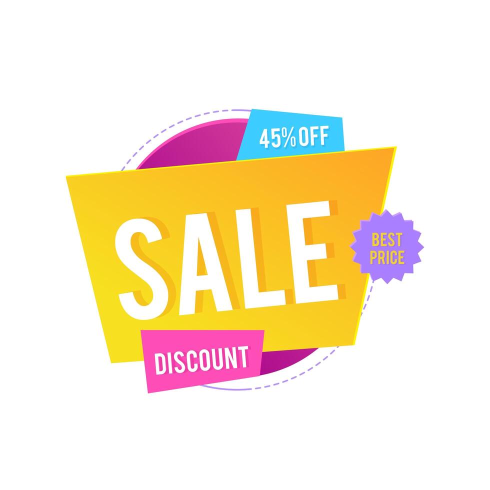 Modern sale banner template vector