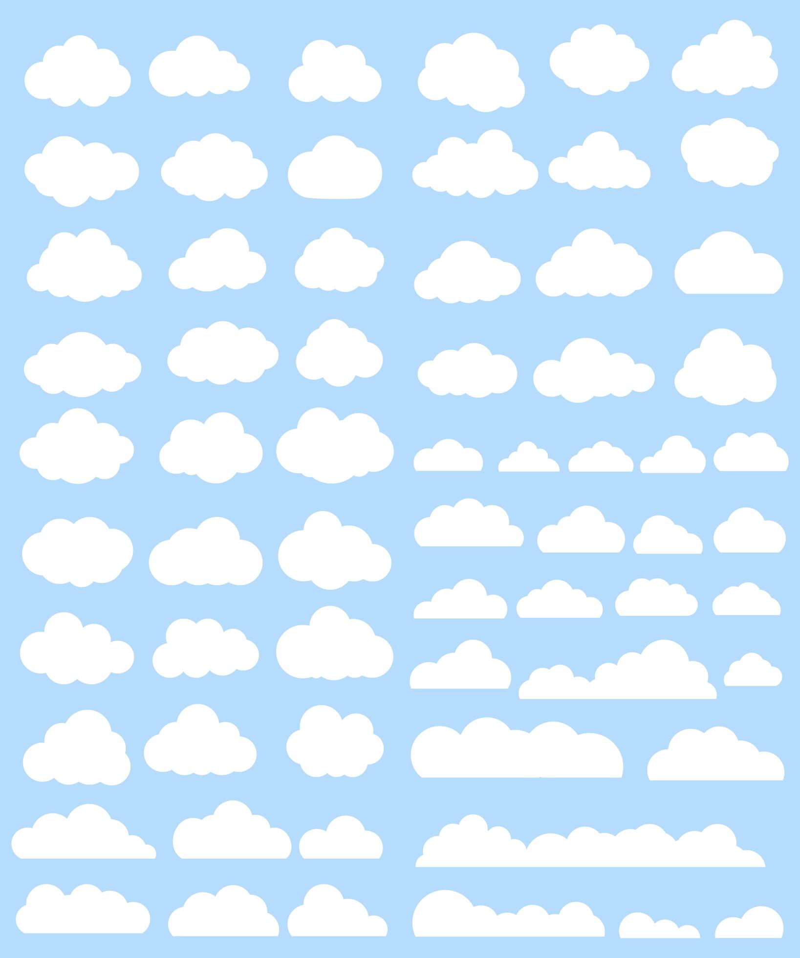 Clouds vector set 570595 Vector Art at Vecteezy