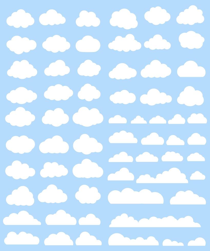 Clouds vector set