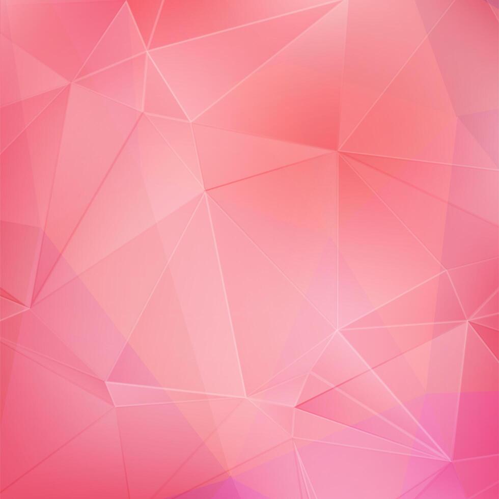 Pink crystal geometric background vector