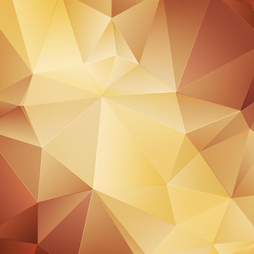 Gold geometric background vector