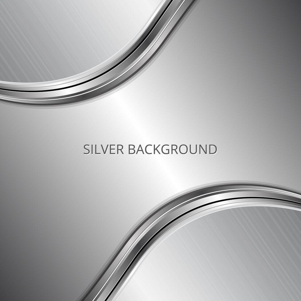 Silver business background. Silver metallic background vector