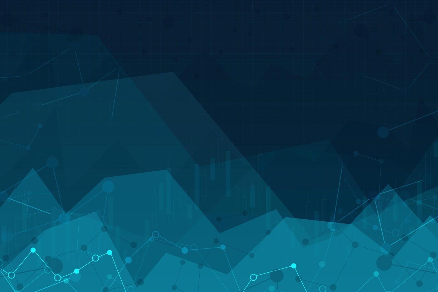 Vector Illustration of an Abstract Background with Graphs. chart of stock market investment trading.