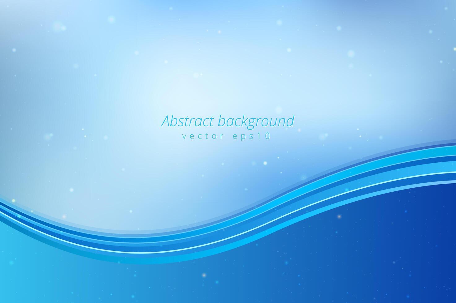 Blue abstract waves background vector