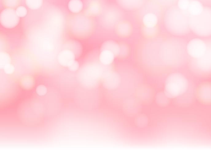 Abstract Blurred Soft Focus Bokeh Of Bright Pink Color