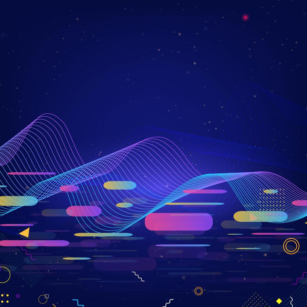 Colorful technology background vector