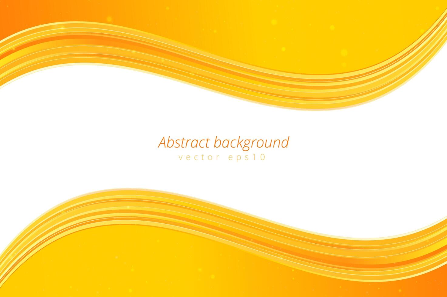 Yellow wave background with white space for text vector