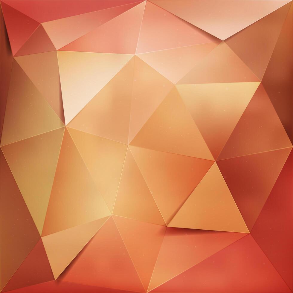 Gold geometric background vector