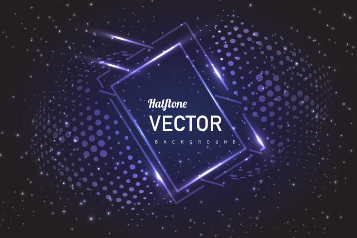 fondo de luces de semitono vector