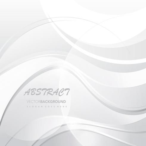 white wavy abstract background vector