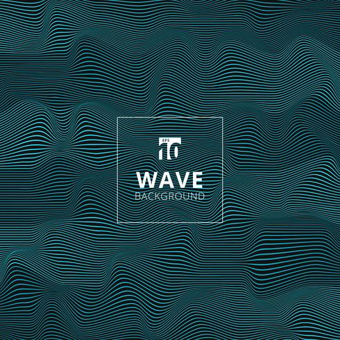 Abstract blue lines wave, Wavy stripes pattern, Rough surface vector