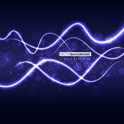 purple wavy abstract background vector