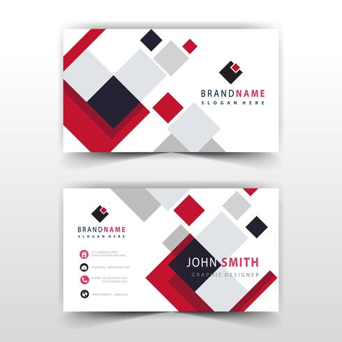 editable business card template vector