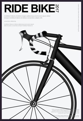 Cartel de ciclismo ilustración vectorial vector