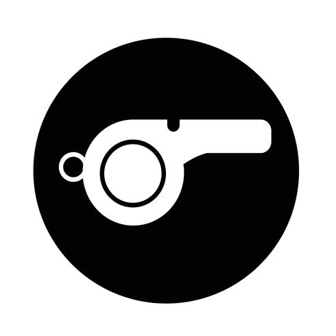 Icono de silbato vector